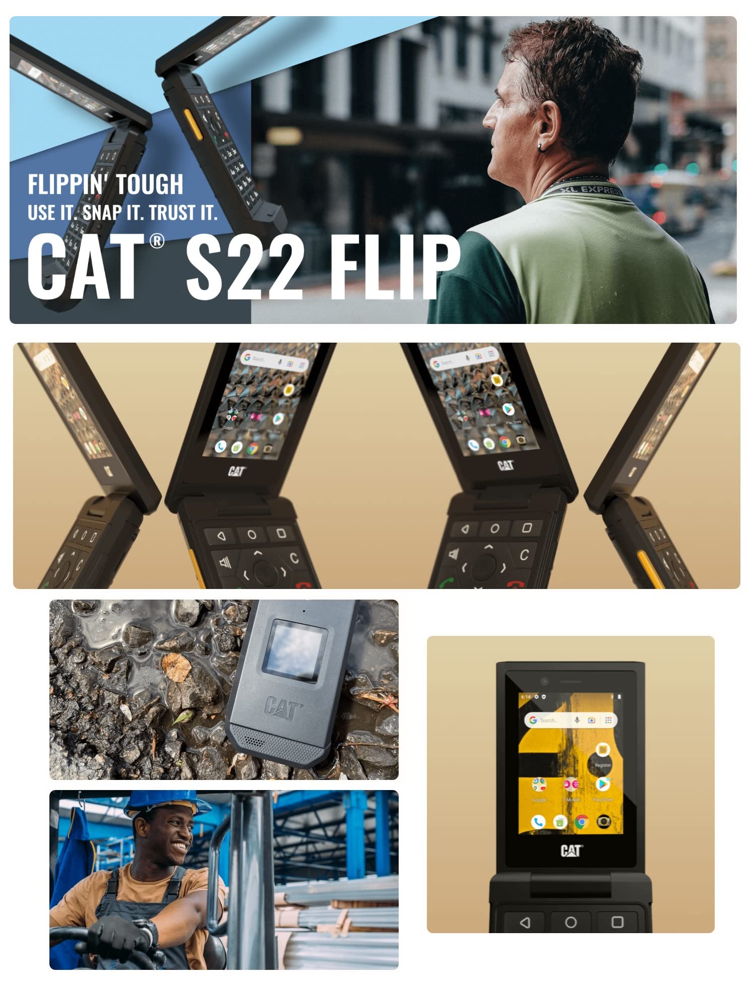 Amazon.com: Cat S22 Flip (16GB) 2.8